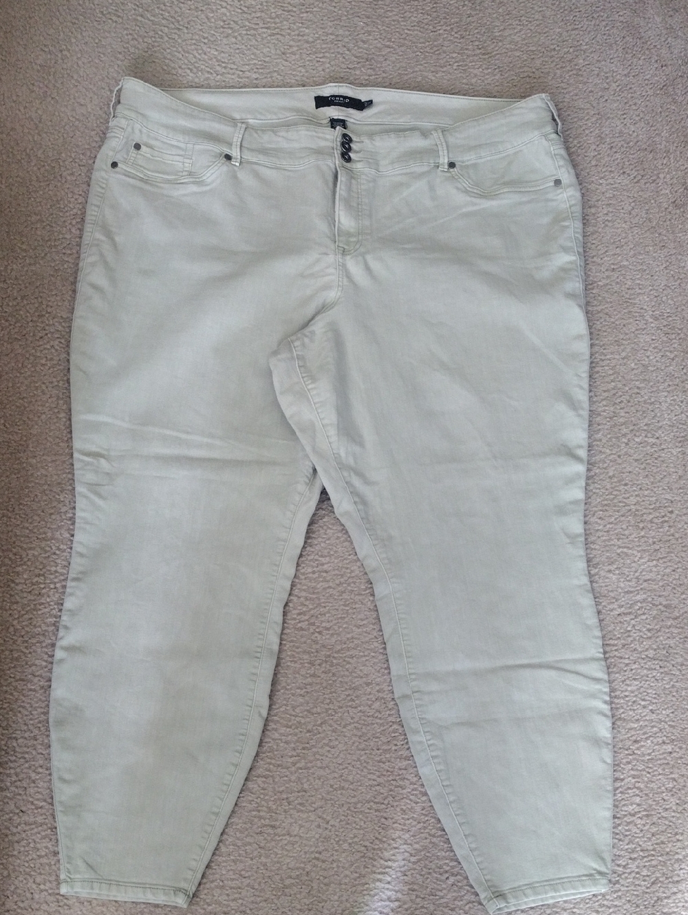 Women's Light Green Skinny Jeans
